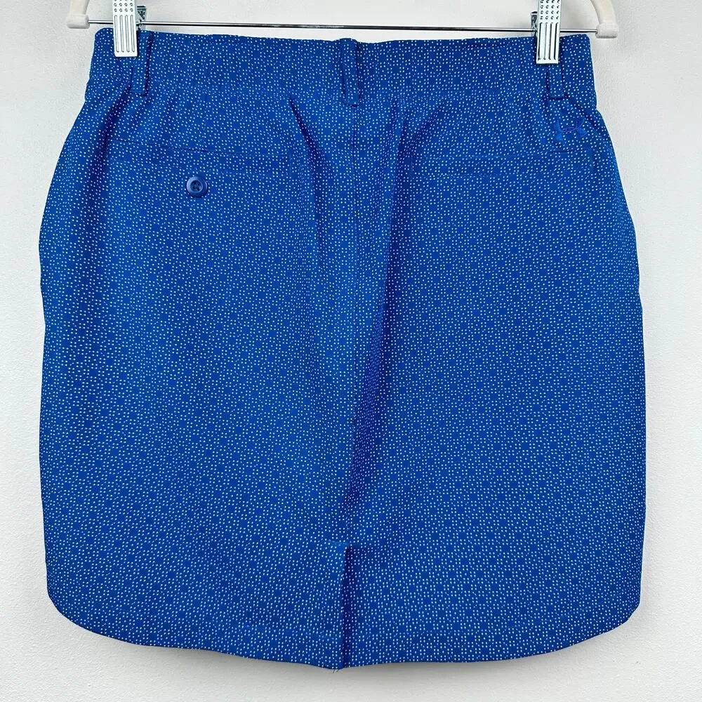 Under Armour Women's Golf Links Woven Skort Moroccan Blue 4 Tennis Pickleball
